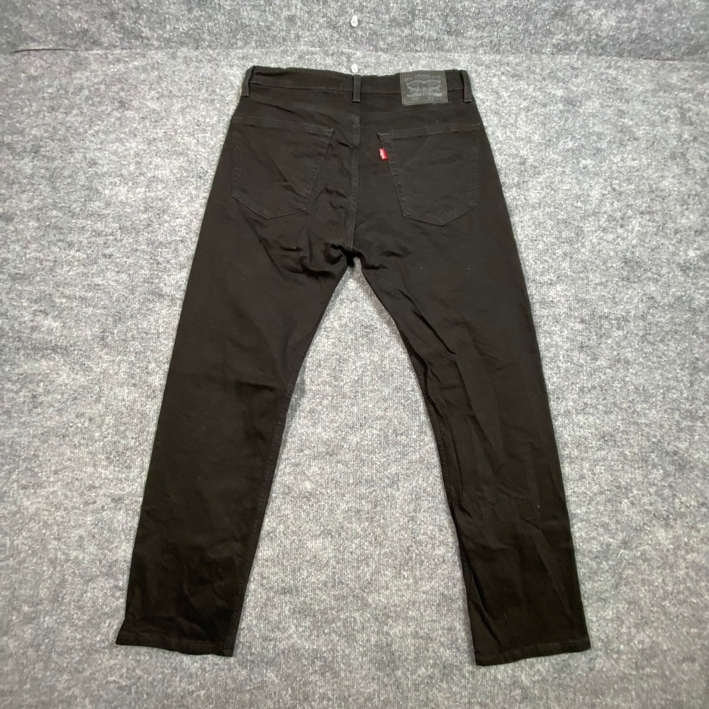 Levis 505 Regular Fit‎ Straight Leg Black Denim Jeans Mens W32 L30